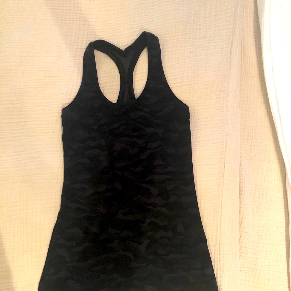 Lululemon Black Camo Cool Racerback Tank